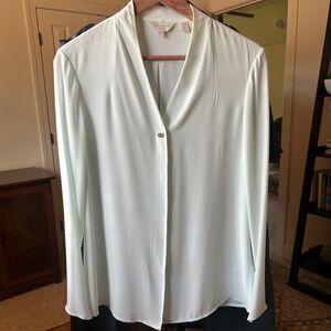 Ted Baker Eliza Light-Mint Green Blouse Size 3